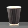 12oz Black Ripple Cup