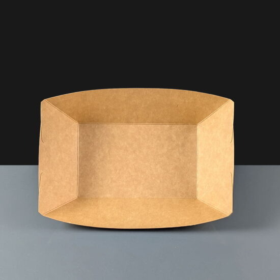 CKFTL Large Kraft Trays Flat Large Kraft Food Tray