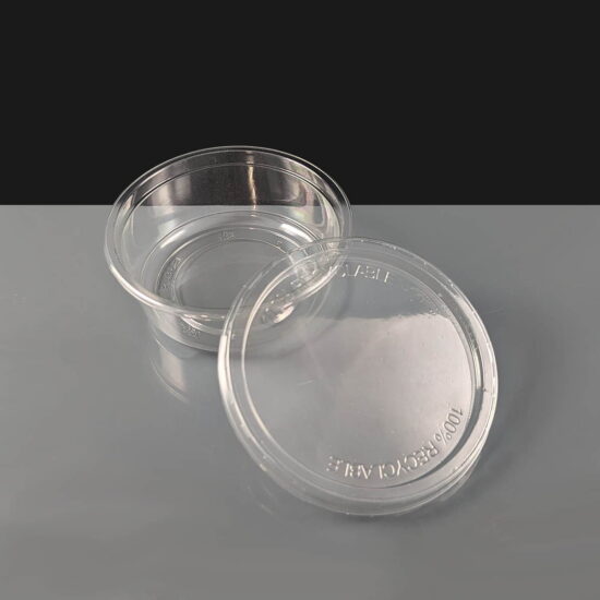 8oz PET Deli Pot and Lid cpetdc8oz 8oz deli pot and lid