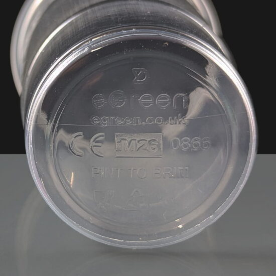 FG616CE Disposable Flexy Pint Glass Disposable Flexy Pint Glass CE Stamped