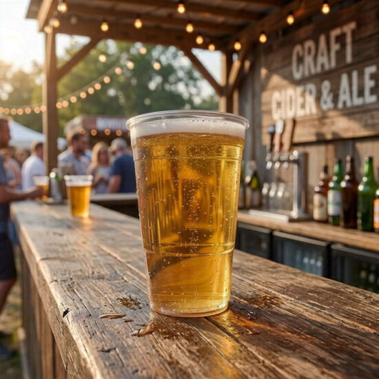 FG616CE Disposable Flexy Pint Glass Disposable Flexy Pint Glass CE Stamped